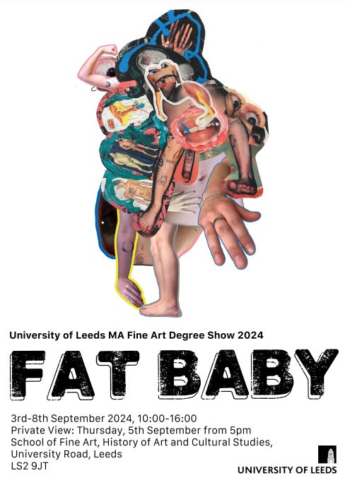 Poster for FAT BABY exhibition